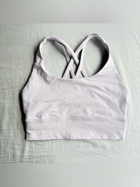lululemon light purple energy bra size 4 like new condition